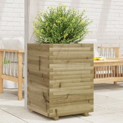 vidaXL Vaso/floreira de jardim 50x50x72 cm madeira de pinho impregnada