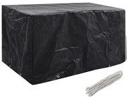 vidaXL Capa para mobiliário de jardim com 8 ilhós 180x70x90 cm