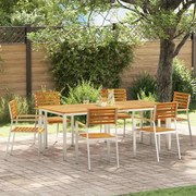 vidaXL Conjunto de Jantar para Jardim 7 pcs