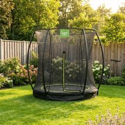 Trampolim de solo Silhouette ø183 cm com rede de segurança - preto