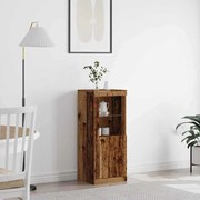 Sideboard vidaXL com luzes LED em madeira velha 41x37x100 cm