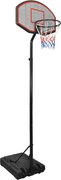 vidaXL Tabela de basquetebol 282-352 cm polietileno preto