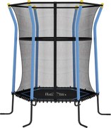 HOMCOM Trampolim para Crianças Cama Elástica Infantil com Rede de Segurança para Interiores e Exteriores Carga 50 kg Ø163,5x190 cm Azul | Aosom Portugal