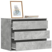 vidaXL Cómoda 80x41x58 cm derivados de madeira cinzento cimento