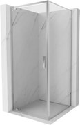 Mexen Exo cabine de duche de abrir 75 x 75 cm, transparente, cromada - 8181-075-075-01-00