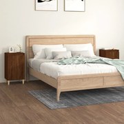 vidaXL Mesa de cabeceira 2 pcs derivados de madeira carvalho castanho