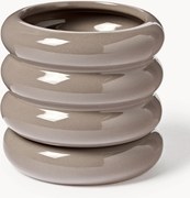 Vaso de flores com pires Rudi, Alt 12 cm