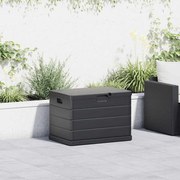 vidaXL Caixa de Armazenamento para Jardim - Antracite, 77,5 x 54,5 x 53 cm, Plástico, 170 L