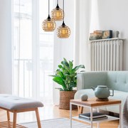 Chandelier Gold – Preto e Dourado – 44 x 44 cm