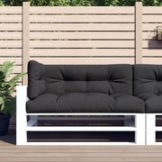 vidaXL Almofadões de paletes 3 pcs tecido preto