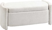 HOMCOM Banco com arrumação, banco de corredor, banco para calçados, estofado, 105 cm x 44 cm x 45,5 cm. Creme/Bege | Aosom Portugal
