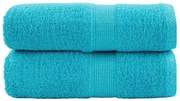Toalhas de mãos premium SOLUND 2 pcs 30x30cm 600 g/m2 turquesa