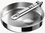 Frigideira em aço inoxidável com pega dobrável Space