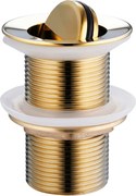 Mexen tampão de lavar louça clic-clac giratório, dourado - 79913-50