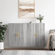 vidaXL Armários de parede 2 pcs 69,5x34x90 cm cinzento sonoma