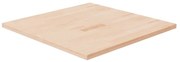 vidaXL Tampo de mesa quadrado 70x70x2,5 cm carvalho maciço não tratado