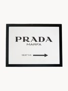 Impressão digital emoldurada Prada Marfa