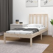 vidaXL Cama sem colchão 75x190 cm madeira de pinho maciça