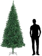 vidaXL Árvore de Natal artificial 300 cm verde