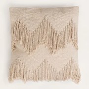 Almofada Quadrada 45x45 Cm Em Algodão Winow Beige Creme - Sklum
