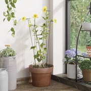 vidaXL Estaca para plantas de jardim 20 pcs 91 cm aço verde-escuro
