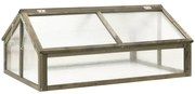 vidaXL Estufa madeira de abeto maciça 114x80x50 cm cinzento