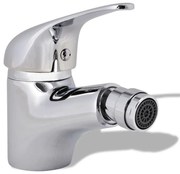 vidaXL Torneira casa banho p/ bidet monocomando cromado