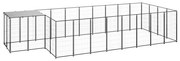 Canil 10,89 m² aço preto