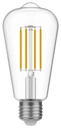 Lâmpada LED Edison Transparente ST64 7W 806Lm E27 2700K Regulável - T02