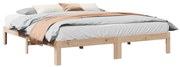 vidaXL Cama sem colchão 160x200 cm madeira de pinho maciça