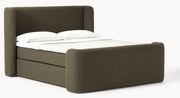 Cama Boxspring em bouclé Perla