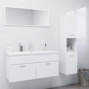 vidaXL Conjunto de móveis de casa de banho contraplacado branco