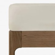 Lençol De Baixo Em Algodão Percal De 180 Fios Para Cama De 90 Cm Agassi Creme Cannoli & Cama 90cm (90 X 200 X 40 Cm) - Sklum