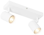 Plafon moderno branco 2-luzes ajustável retangular - Jeana