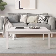 vidaXL Mesa de centro 100x100x40 cm pinho maciço branco