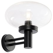 Candeeiro de parede exterior moderno preto - Elly