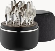 Conjunto de talheres artesanais muito polidos com caixa Spaten, 6 pessoas, conjunto de 24