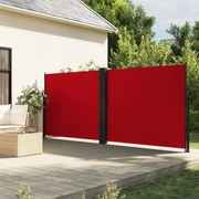 vidaXL Toldo lateral retrátil 180x1200 cm vermelho