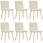 vidaXL Cadeiras de jantar 6 pcs linho