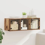 vidaXL Armário de Parede Madeira Antiga 102 x 37 x 35 cm