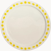 Pratos de jantar artesanais Folk, conjunto de 2