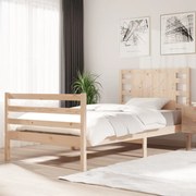 vidaXL Cama sem colchão 75x190 cm madeira de pinho maciça