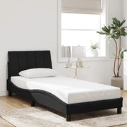 vidaXL Estrutura de cama c/ cabeceira 80x200 cm veludo preto