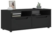 vidaXL Móvel TV VISNES derivados de madeira preto 100x40x38 cm