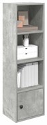 vidaXL Estante 31x24x102 cm derivados de madeira cinzento cimento