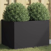 vidaXL Vaso/floreira 62x47x46 cm aço preto