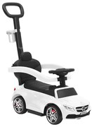 vidaXL Carro infantil de empurrar Mercedes-Benz C63 branco
