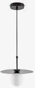 Lâmpada De Teto Para Casa De Banho Com Bola De Cristal Jorien Preto - Sklum