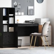 Mesa Carvalho Preto 80x50x76 cm Madeira engenheirada