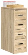 vidaXL Armário de arrumação de garagem carvalho sonoma 30x51x85 cm